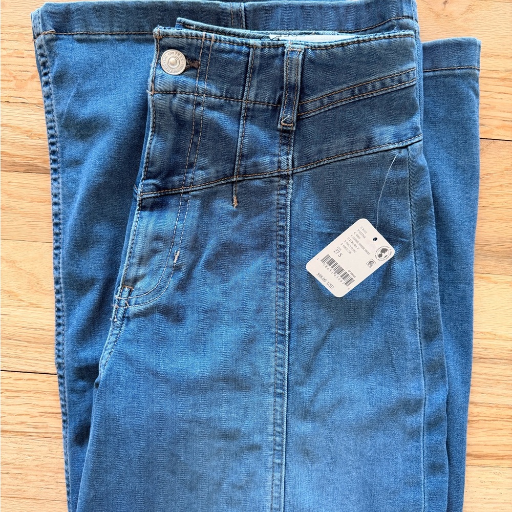 We The Free Blue Flare & Wide Leg Jeans